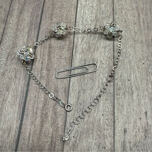 Sterling Silver‎ Crystal Ball Bracelet B4